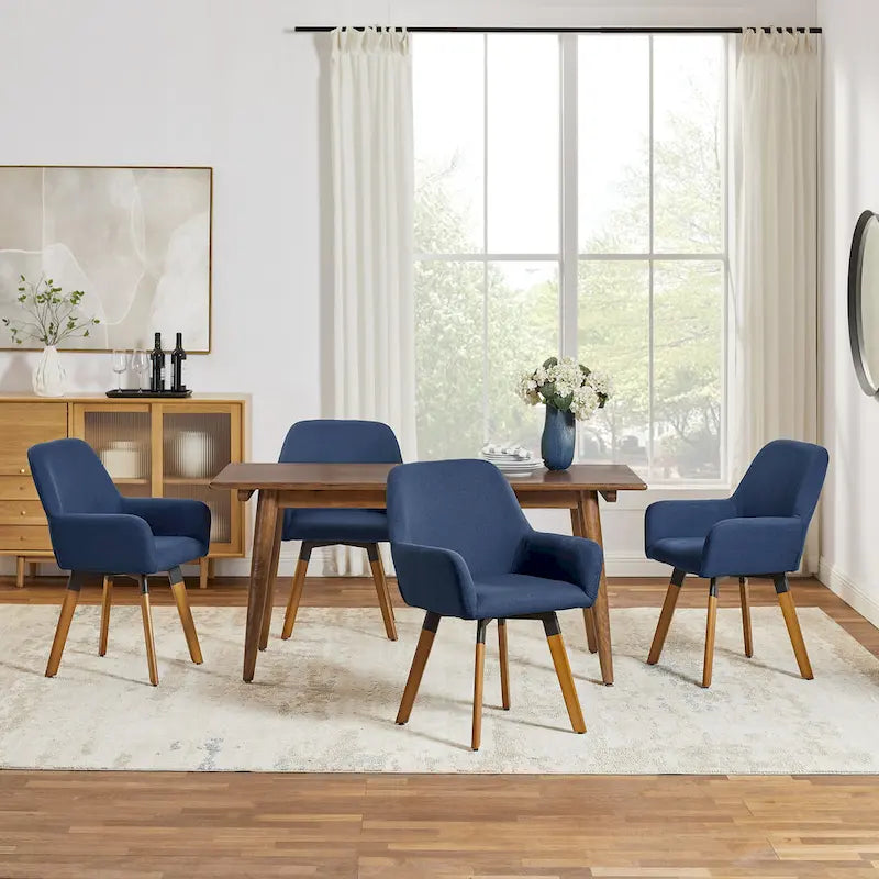 Chaises de salle à manger décoratives pivotantes (lot de 2)