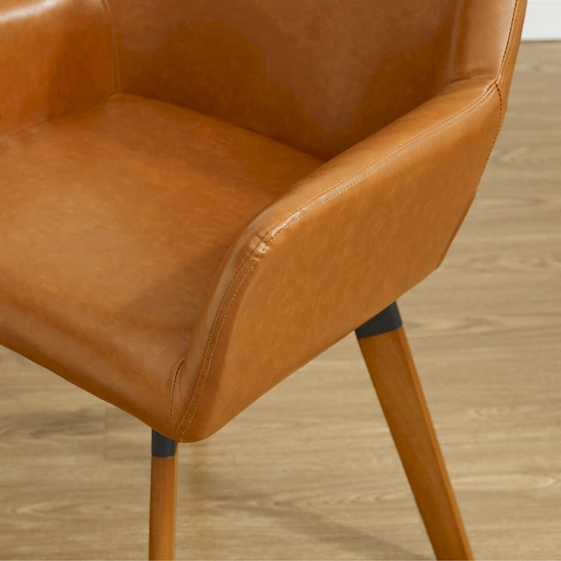 Chaises de salle à manger décoratives pivotantes (lot de 2)