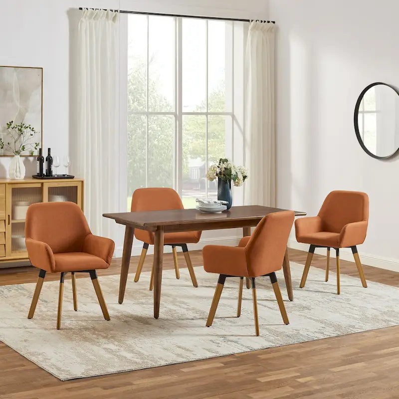 Chaises de salle à manger décoratives pivotantes (lot de 2)