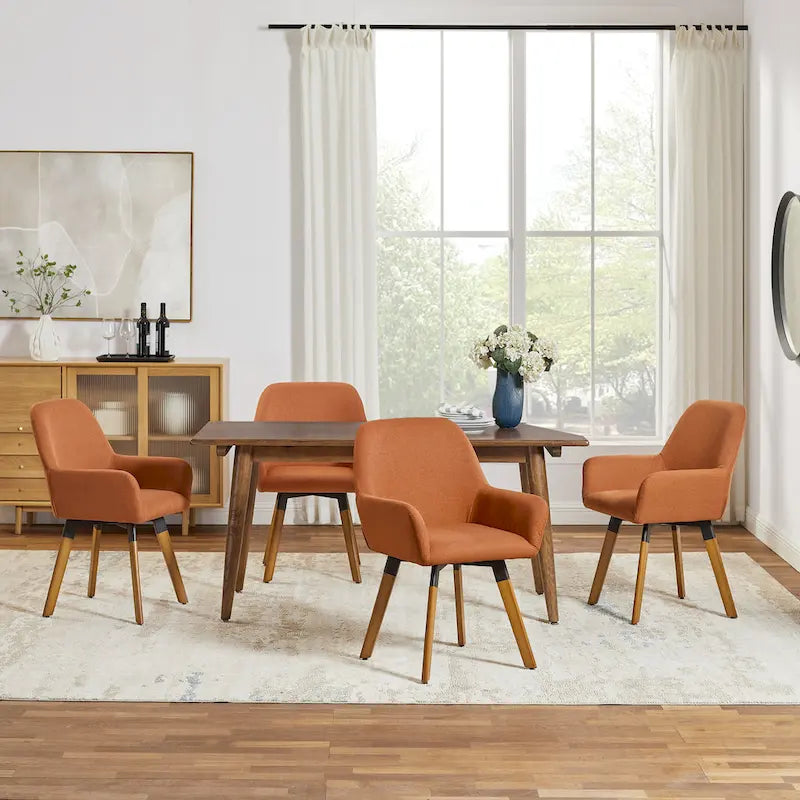 Chaises de salle à manger décoratives pivotantes (lot de 2)