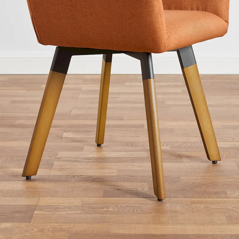 Chaises de salle à manger décoratives pivotantes (lot de 2)