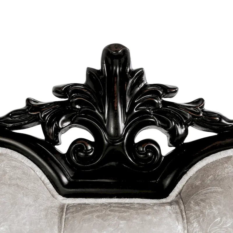 Fauteuil de style traditionnel — Dossier capitonné, Coussin décoratif inclus