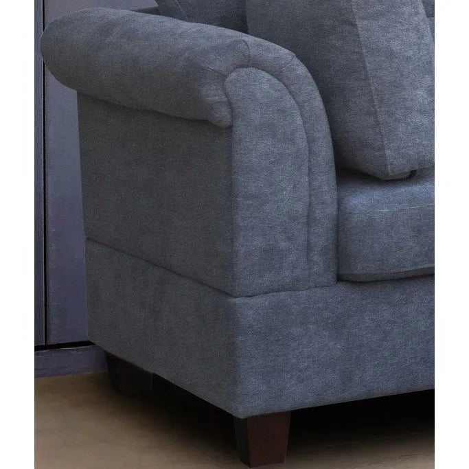 Canapé d'angle en tissu de 103,5 pouces (avec méridienne à droite, pouf de rangement et 2 coussins décoratifs)