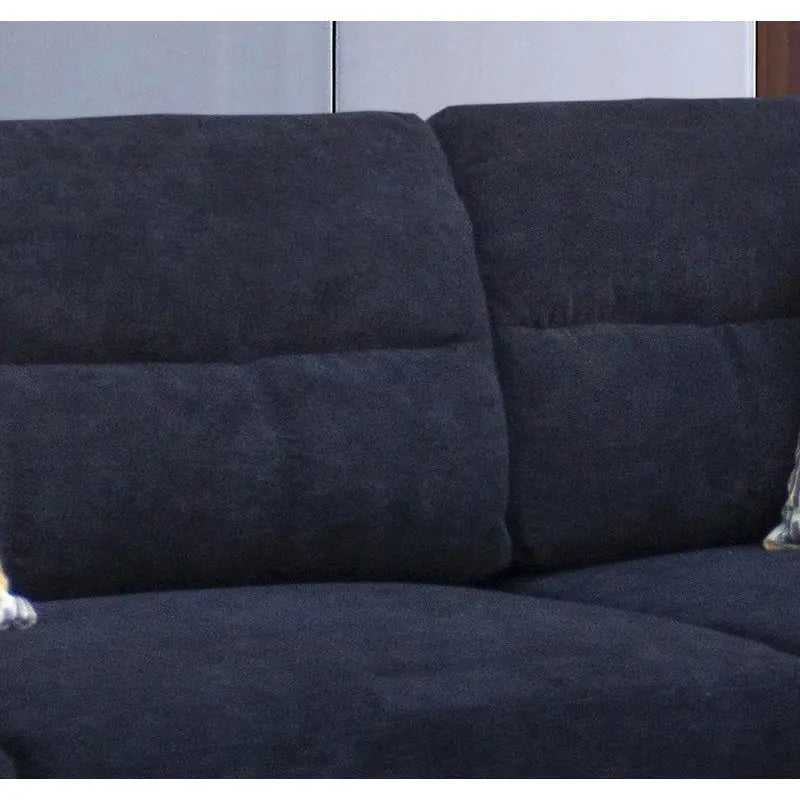 Canapé d'angle en tissu de 103,5 pouces (avec méridienne à droite, pouf de rangement et 2 coussins décoratifs)