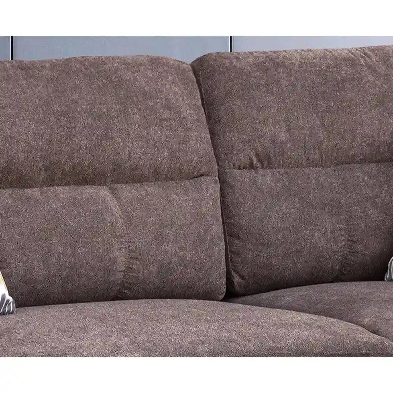 Canapé d'angle en tissu de 103,5 pouces (avec méridienne à droite, pouf de rangement et 2 coussins décoratifs)