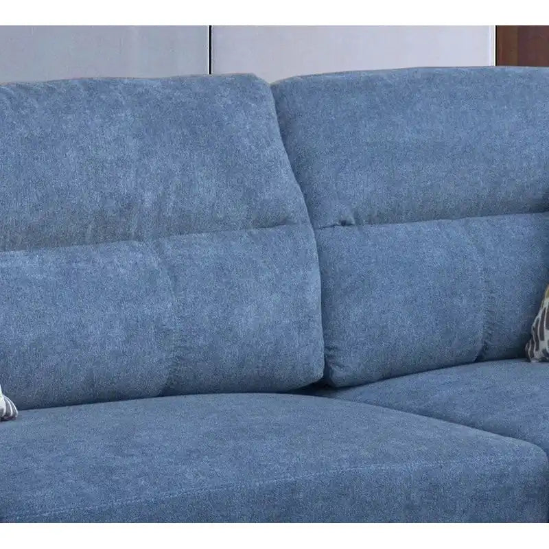 Canapé d'angle en tissu de 103,5 pouces (avec méridienne à droite, pouf de rangement et 2 coussins décoratifs)
