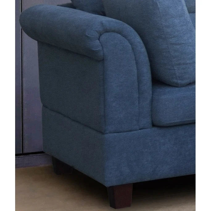 Canapé d'angle en tissu de 103,5 pouces (avec méridienne à droite, pouf de rangement et 2 coussins décoratifs)