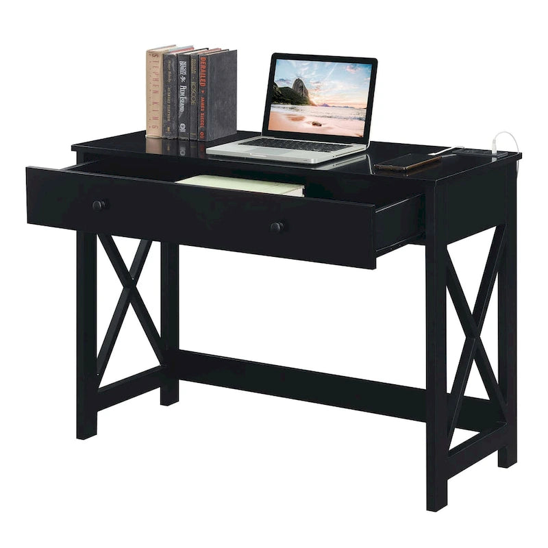 Bureau de 42 pouces à tiroir unique (avec station de recharge)
