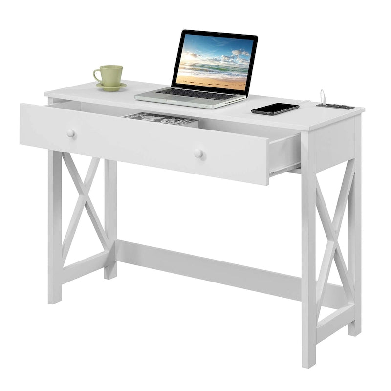 Bureau de 42 pouces à tiroir unique (avec station de recharge)