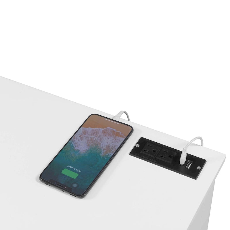 Bureau de 42 pouces à tiroir unique (avec station de recharge)