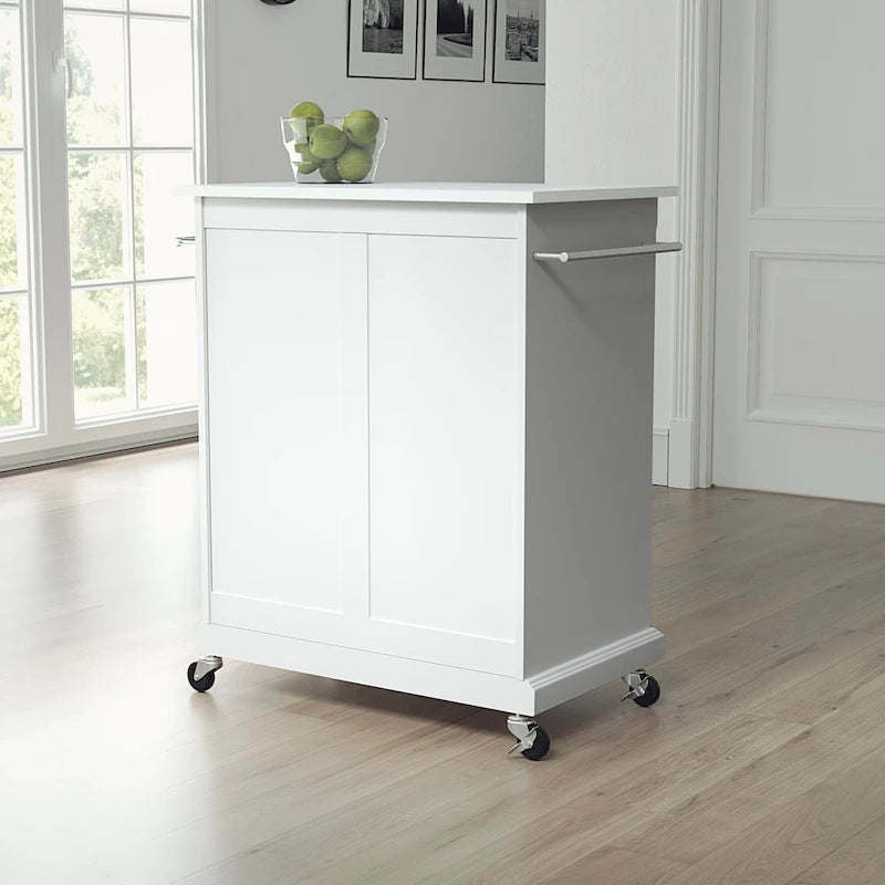 Desserte de cuisine portative avec dessus en granit – 31 po (L) x 18 po (P) x 35,5 po (H)