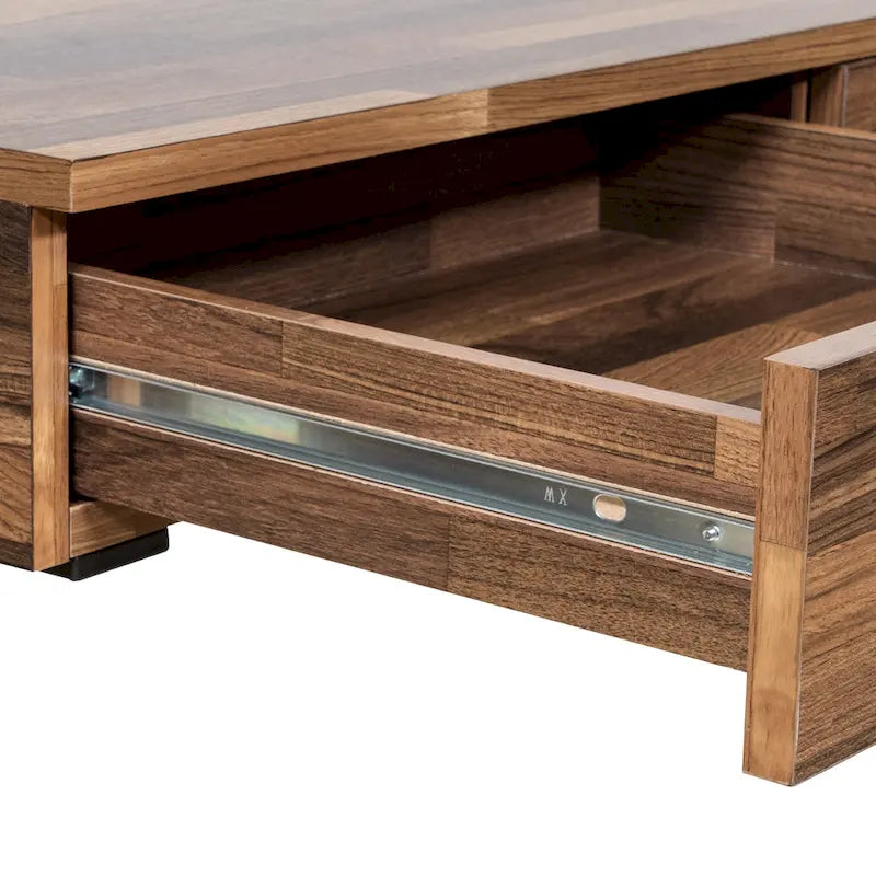 Bureau d'ordinateur industriel en métal noir de 59 po (avec ports USB)