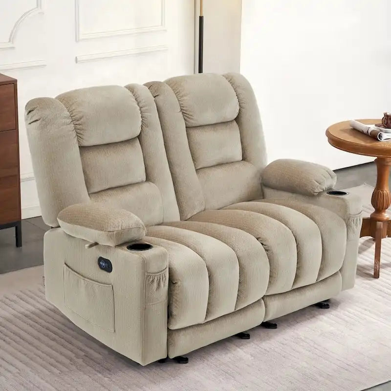 Canapé électrique deux places (avec fonctions de chauffage et de massage)