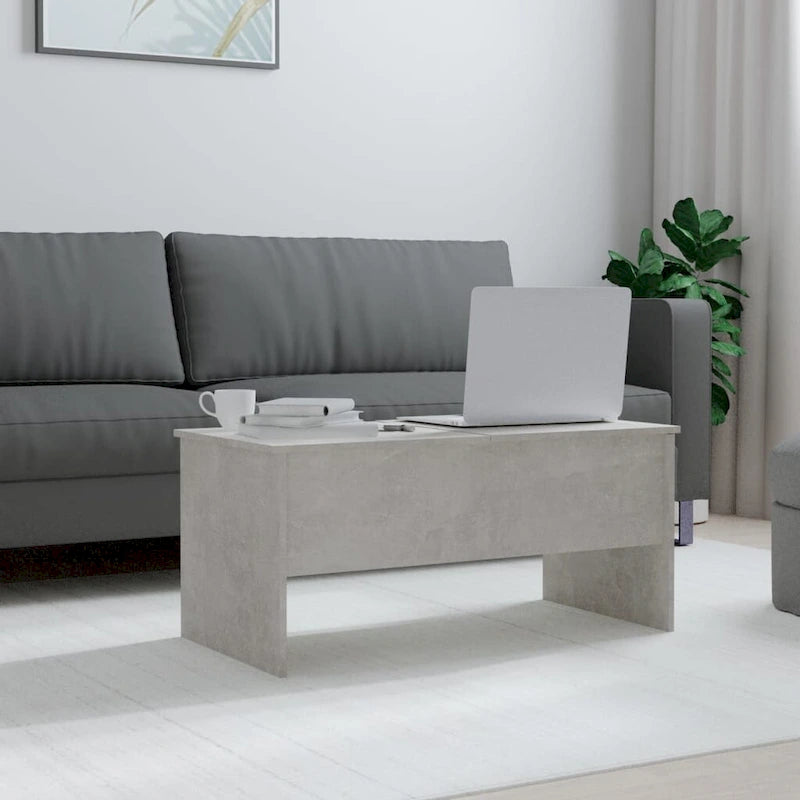 Table basse relevable / Table d'appoint pour canapé / Bout de canapé décoratif — Bois composite — 102,1 x 50,5 x 46,5 cm
