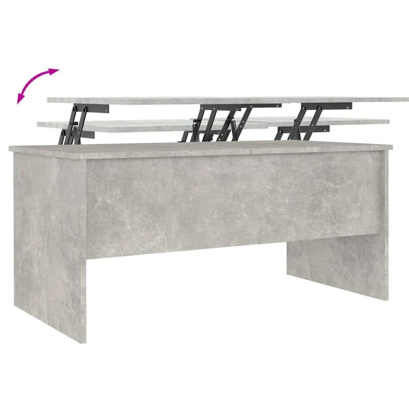 Table basse relevable / Table d'appoint pour canapé / Bout de canapé décoratif — Bois composite — 102,1 x 50,5 x 46,5 cm