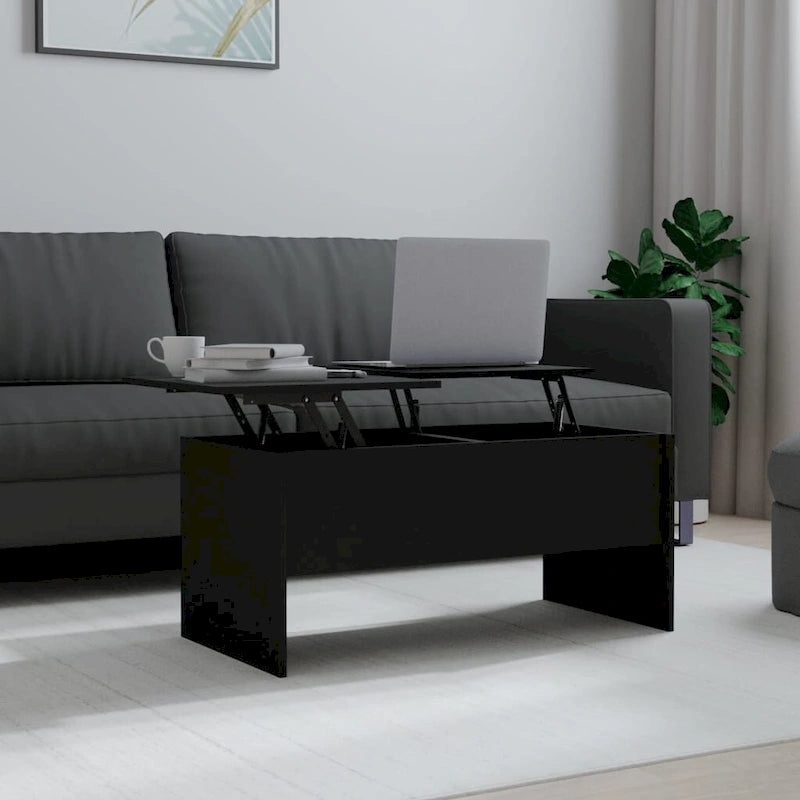 Table basse relevable / Table d'appoint pour canapé / Bout de canapé décoratif — Bois composite — 102,1 x 50,5 x 46,5 cm