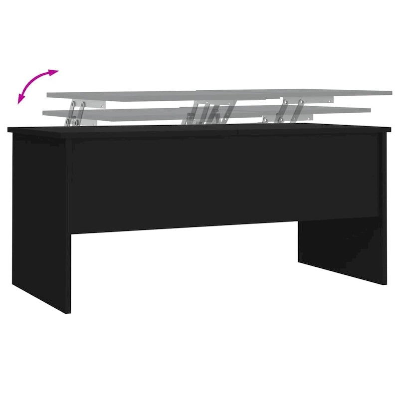 Table basse relevable / Table d'appoint pour canapé / Bout de canapé décoratif — Bois composite — 102,1 x 50,5 x 46,5 cm