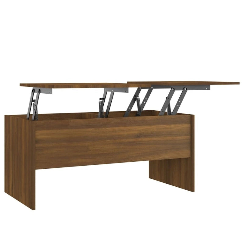 Table basse relevable / Table d'appoint pour canapé / Bout de canapé décoratif — Bois composite — 102,1 x 50,5 x 46,5 cm