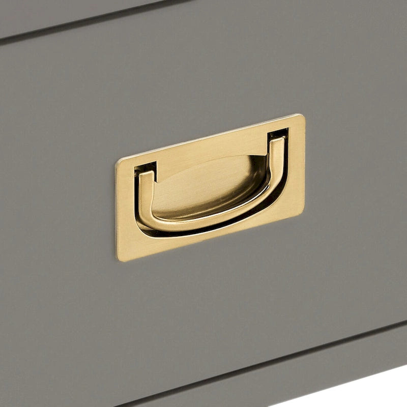 Commode 6 tiroirs avec détails dorés