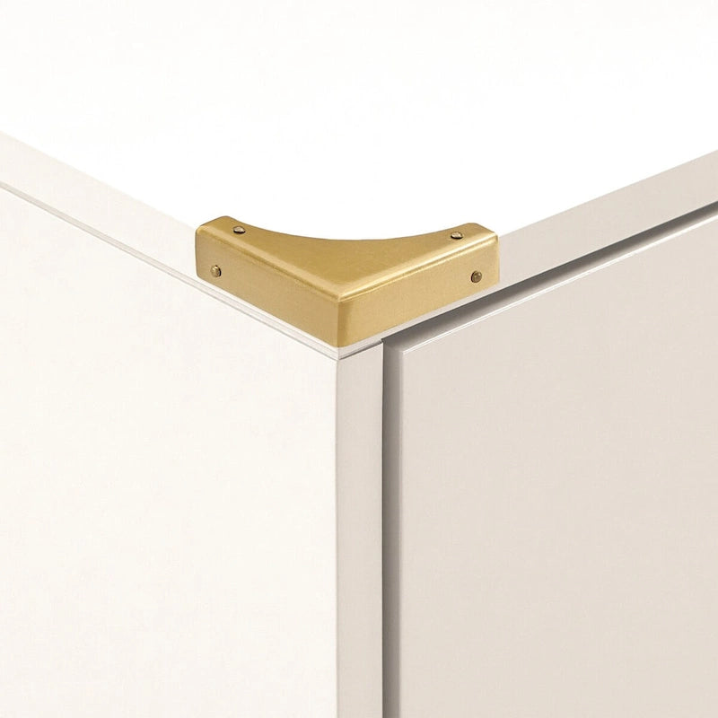 Commode 6 tiroirs avec détails dorés