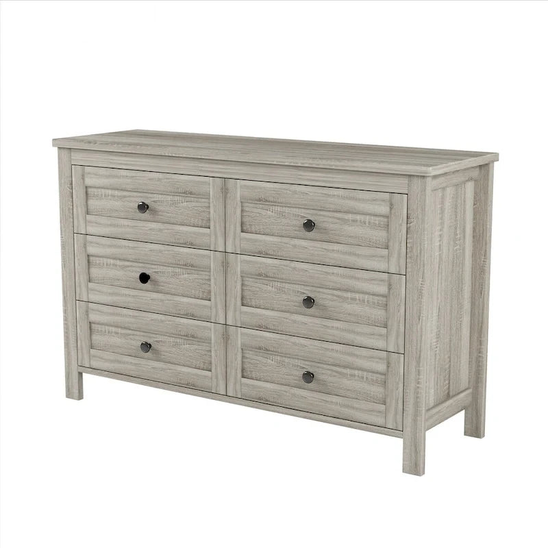 Ensembles de chambre à coucher 3 pièces Lit plateforme queen size avec table de chevet et commode de rangement