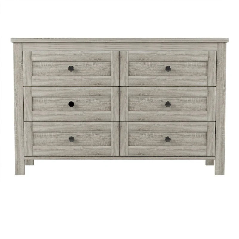 Ensembles de chambre à coucher 3 pièces Lit plateforme queen size avec table de chevet et commode de rangement