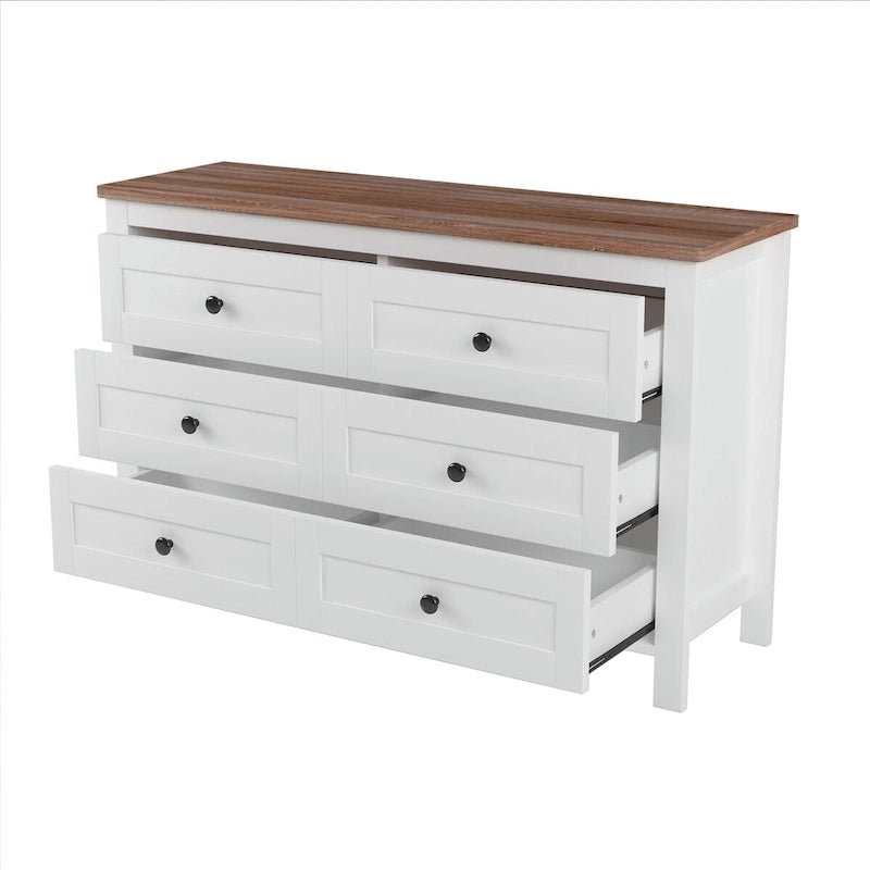 Ensembles de chambre à coucher 3 pièces Lit plateforme queen size avec table de chevet et commode de rangement