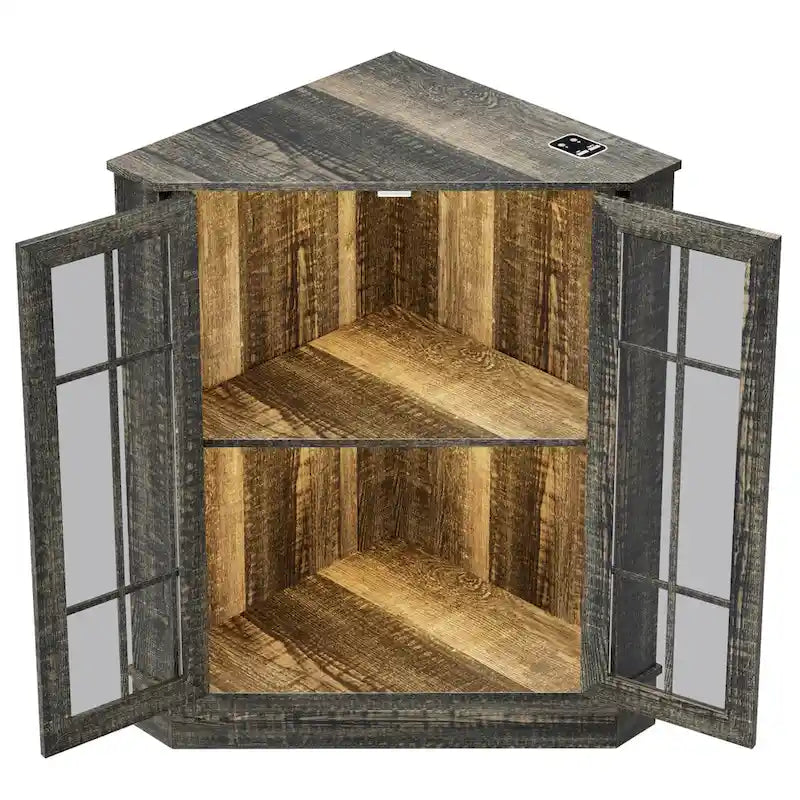 Meuble de rangement d'angle de 50 cm de large
