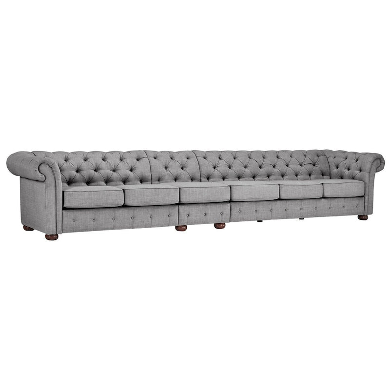 Canapé extra-long gris clair