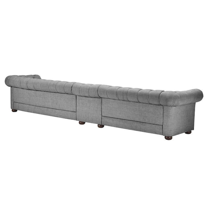 Canapé extra-long gris clair