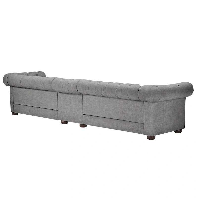 Canapé extra-long gris clair