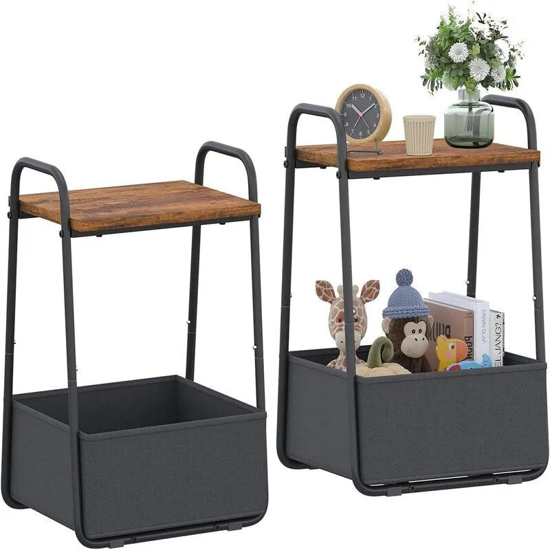 Tables d'appoint (lot de 2) - 43P x 37l x 61H cm