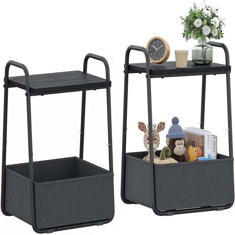 Tables d'appoint (lot de 2) - 43P x 37l x 61H cm