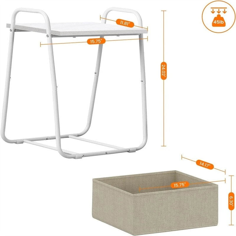 Tables d'appoint (lot de 2) - 43P x 37l x 61H cm