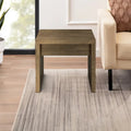 Table d'appoint de 61 cm — Texture sciée brute, bois massif, finition brun naturel