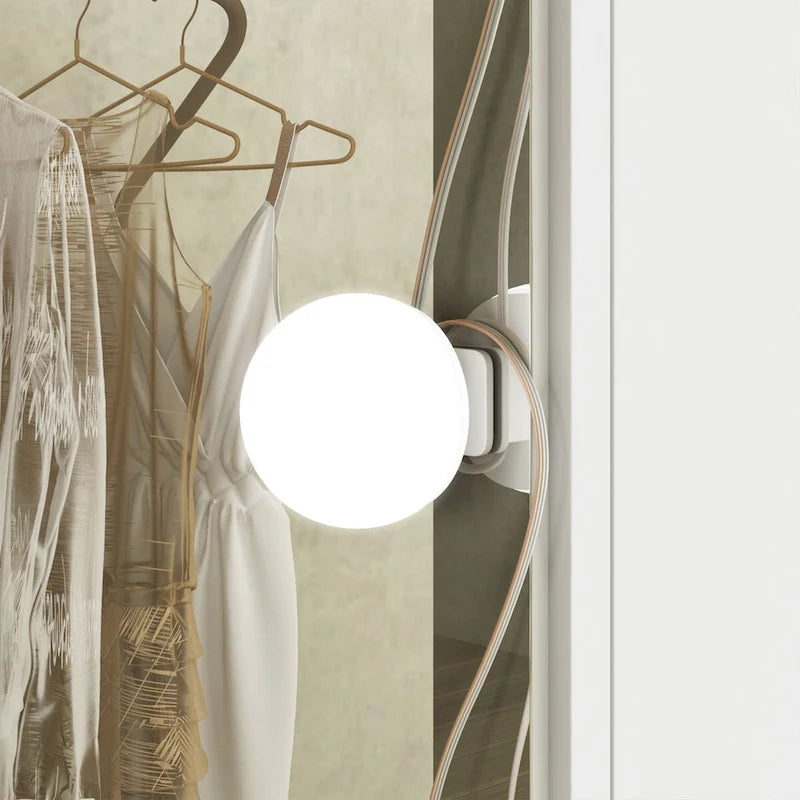 Coiffeuse 3 miroirs élégante avec 9 tiroirs de rangement